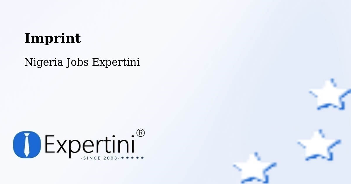 Imprint – Uga - Nigeria Jobs Expertini
